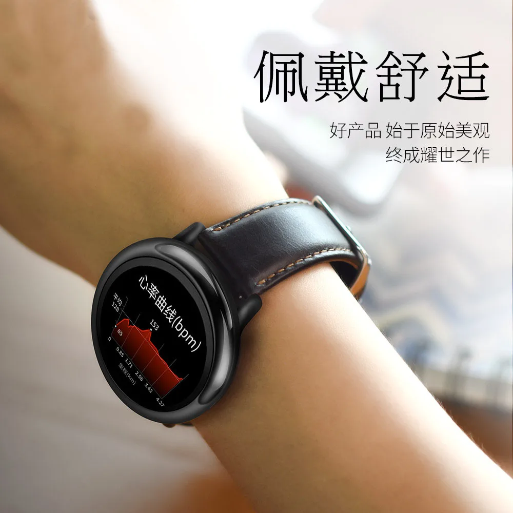 Смарт аксессуары для Amazfit Stratos ремешок 22 мм часов Xiaomi Watch 1 2 Pace из натуральной кожи