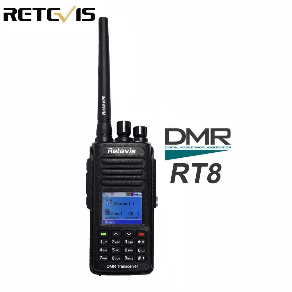 DMR радио цифровая рация Retevis RT8 IP67 водонепроницаемый UHF 400 480 МГц 5 Вт любительский