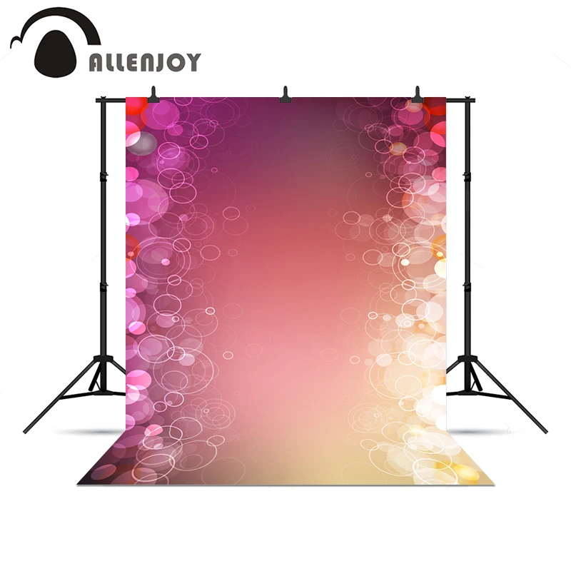 Allenjoy Photo background Romantic pink gold colorful bubbles wedding Photophone vinyl photography | Электроника