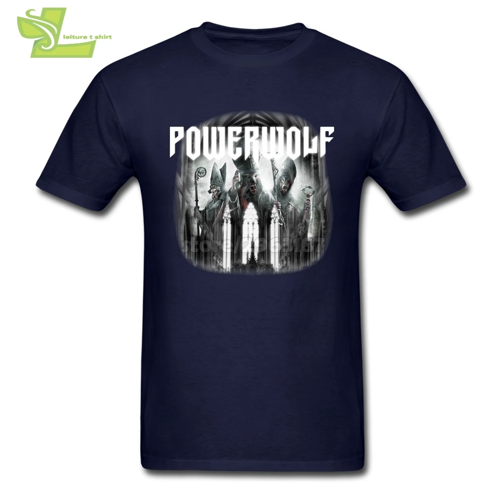 Черная футболка Powerwolf с изображением крови святых САБАТОН металлическим