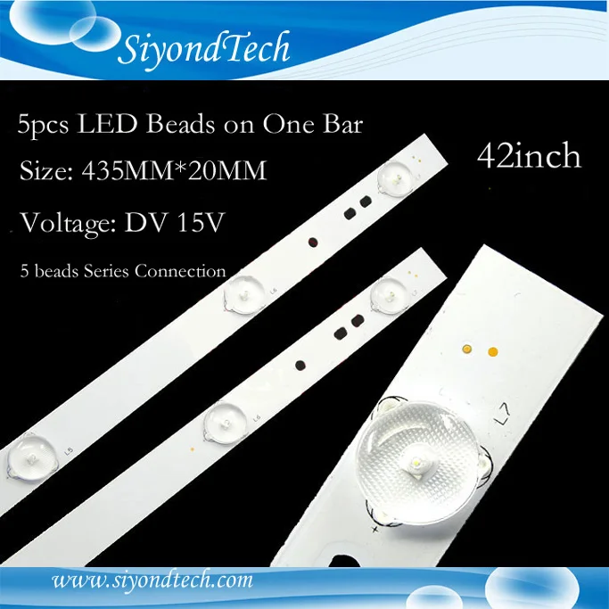 

Free Shipping! 1PC 39" 435MM*3.8MM*2MM LED Backlight Strip Update LCD CCFL to LED Screen for TV