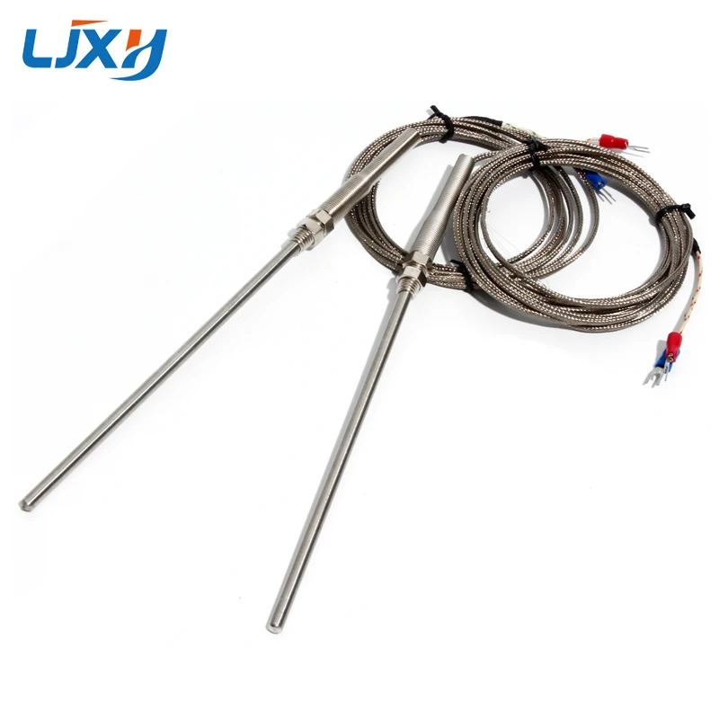

LJXH Thermocouple K Type for Temperature Controller, 4x150mm Probe Sensor, M8x1.25 Thread, 1m/2m/3m/4m/5m Wire Length