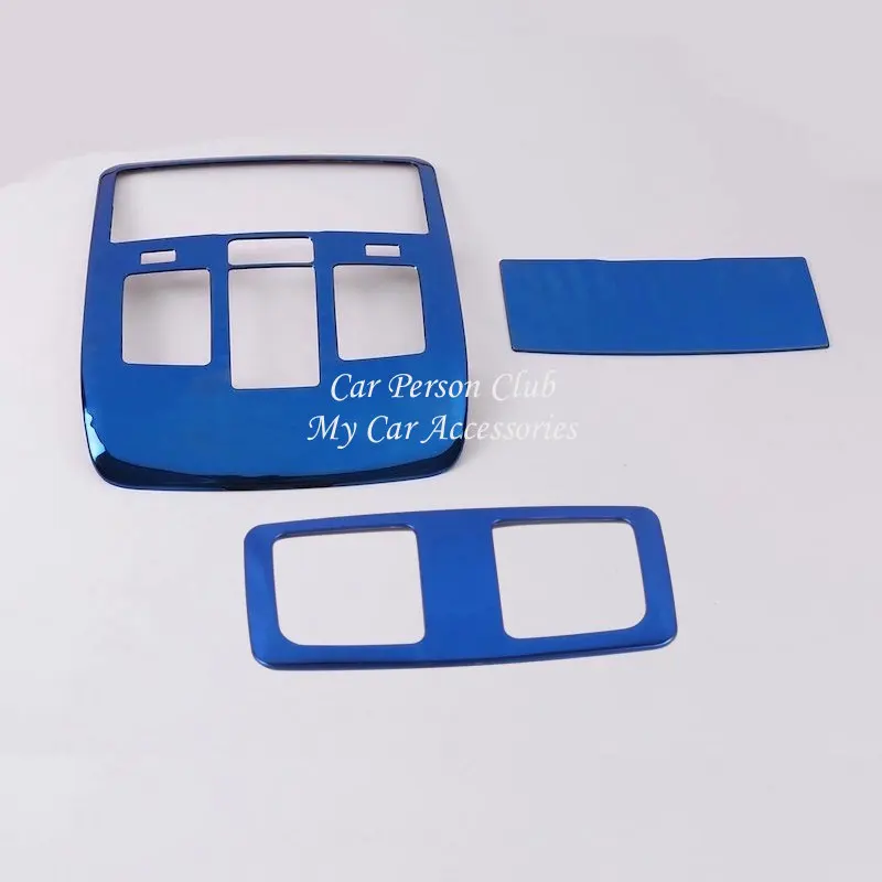 08-Front Rear Blue Для MAZDA CX-5 CX5 передний задний светильник для чтения с блестками крышка лампы рамка панели отделка из нержавеющей стали аксессуары для автомобиля - Цвет: 08-Front Rear Blue