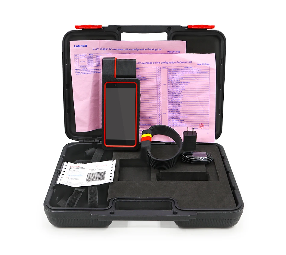 Launch X431 Diagun IV с Wifi Bluetooth диагностический инструмент плюс мини принтер и желтой