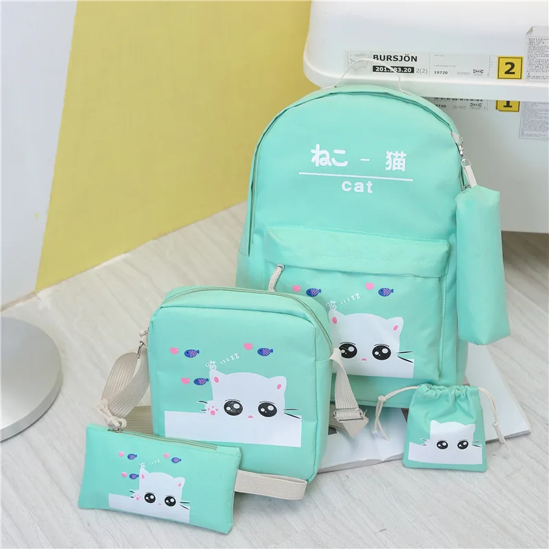 5 Set/pcs школа моды детские сумки рюкзаки школьный ранец сумка для мальчиков и
