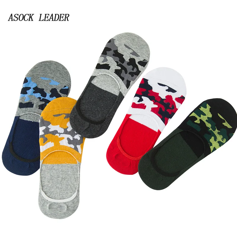 Носки мужские хлопковые камуфляжные 1 пара весна лето 2018|boat socks|mens camouflage sockssocks sock |