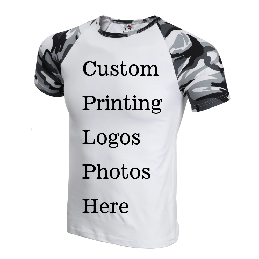 Custom tshirt Logo Text Photo Print Men Women Personalized Jersey Customized Promotion Apparel　AD Camouflage Camisa Tees | Мужская