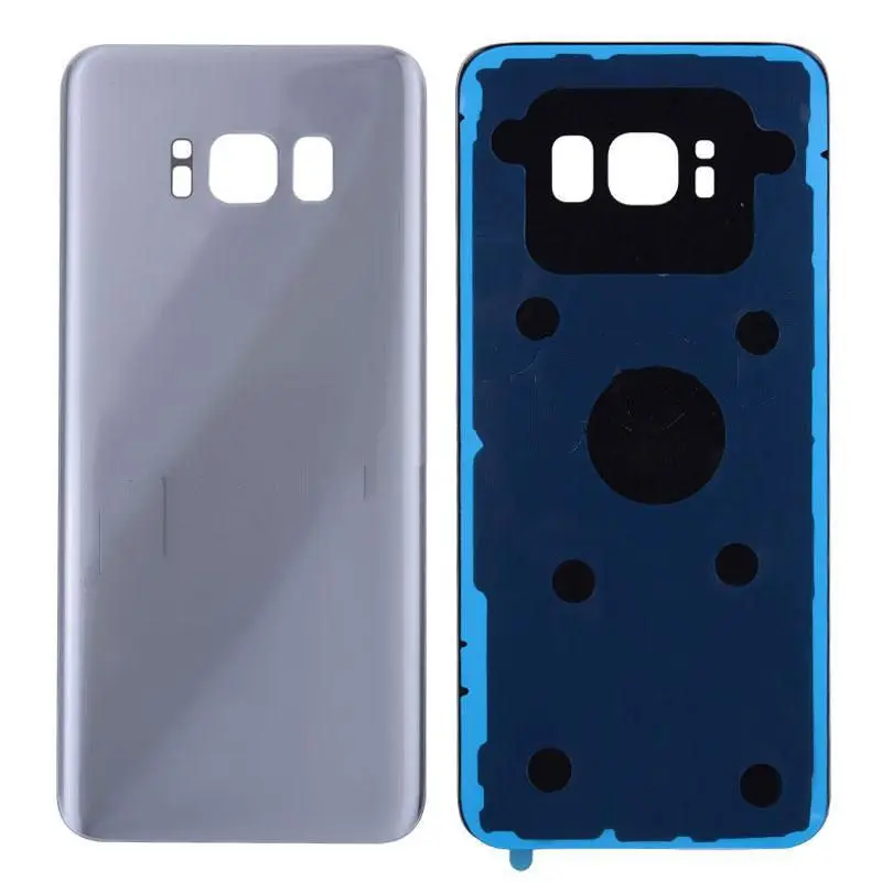 Silver Задняя крышка батарейного отсека для samsung Galaxy S8 G950-серебристый/серый/синий/золотой/черный/розовое золото - Цвет: Silver