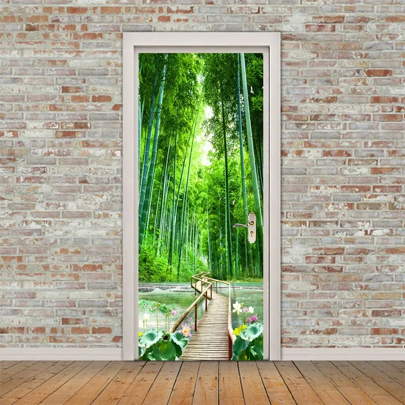 Door Stickers Прямая поставка 3D английские буквы наклейка на дверь для гостиной спальни DIY ПВХ самоклеющиеся обои водонепроницаемый Фреска Наклейка - Цвет: Door Stickers