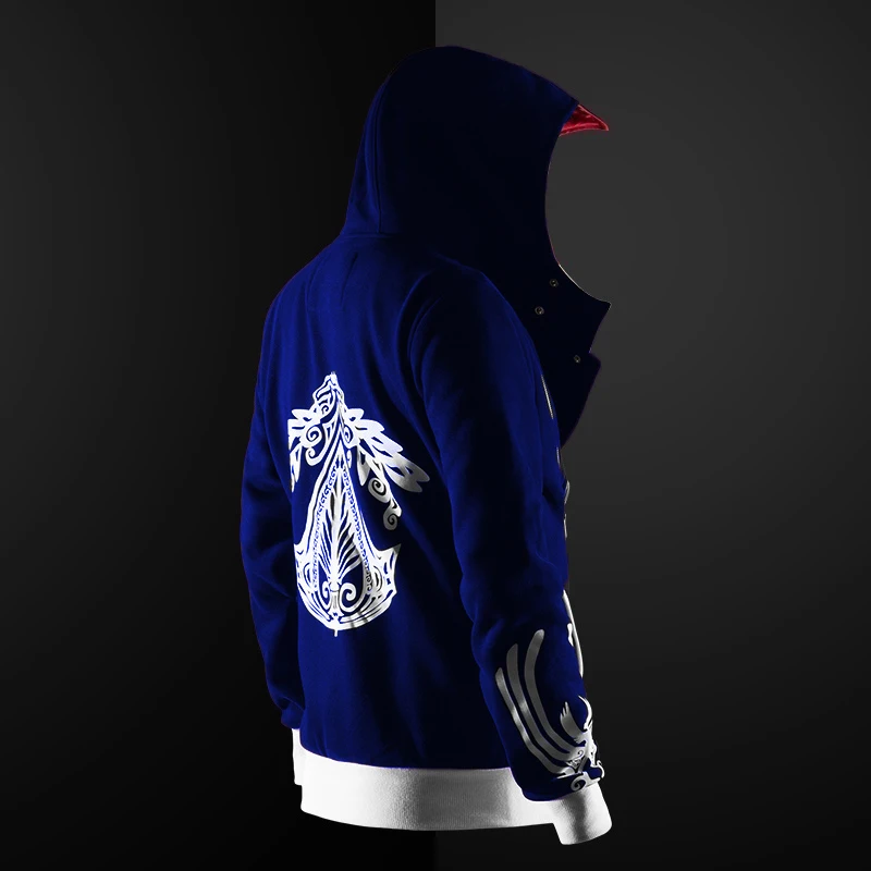 ZOGAA Men's Casual Hooded Jacket Autumn New Design Tattoo Printed Hoodies Men Hip Hop Cool Mens Pullovers Sweatshirt | Мужская
