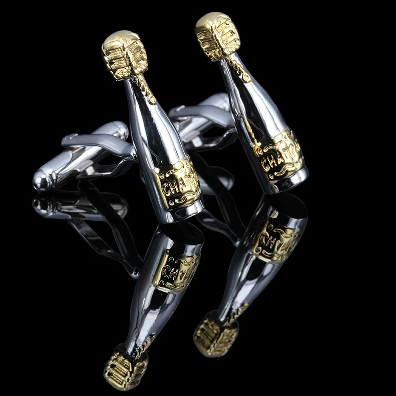 MeMolissa Luxury шампанское запонки серебристого цвета с золотой высокого качества Для