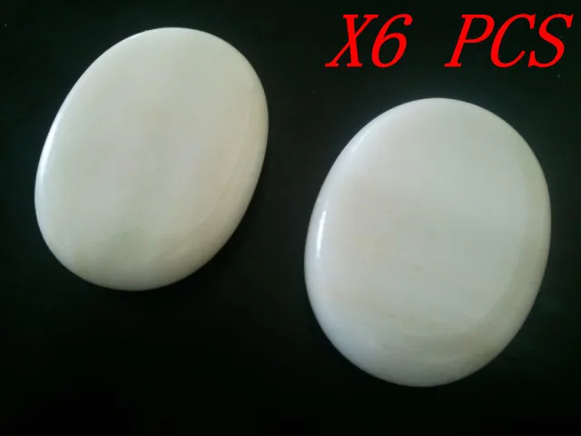 

[ Fly Eagle ] Free Shipping 80*60*20mm Size New 6PCS Hot Stone Massage Rocks