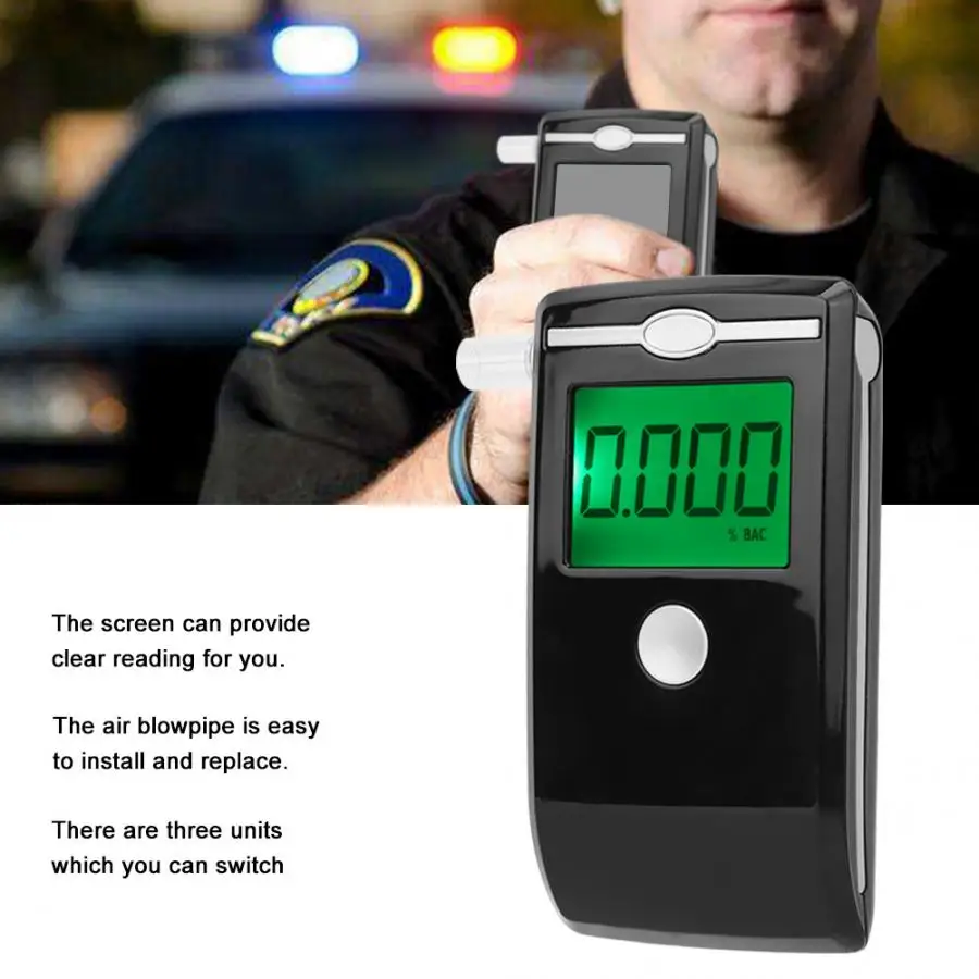 Высокоточный портативный цифровой тестер спирта детектор дыхания анализатор