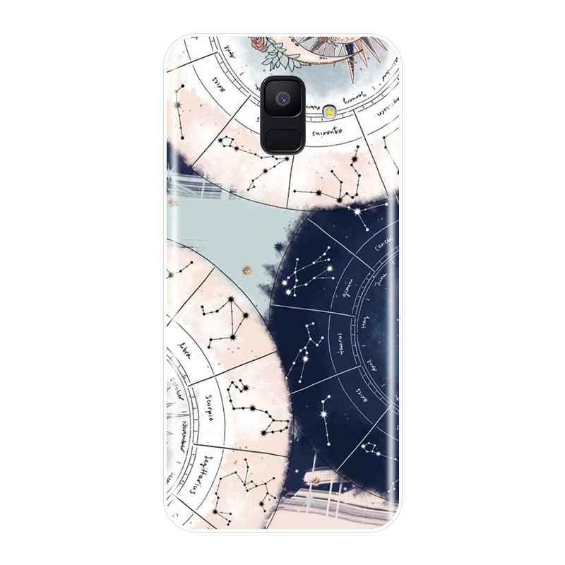Задняя крышка для Samsung Galaxy A6 A8 Plus художественная Звезда Мягкий силиконовый чехол для Samsung Galaxy A6 A7 A8 A3 A5