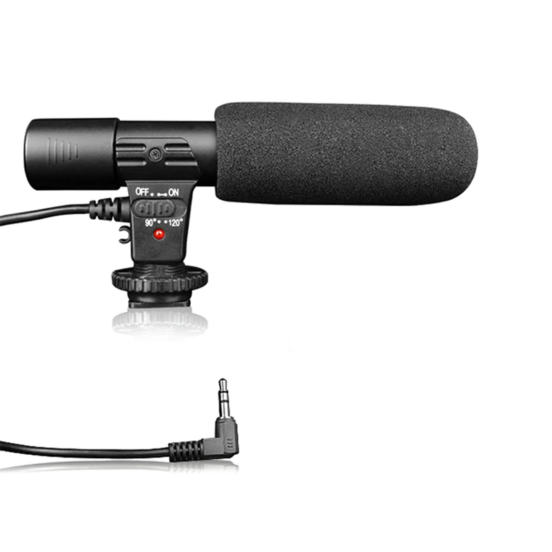 MIC-01 стерео камера-регистратор с микрофоном для Nikon Canon DSLR камеры компьютера ПК мобильного телефона микрофон для Xiaomi iphone 8 X samsung