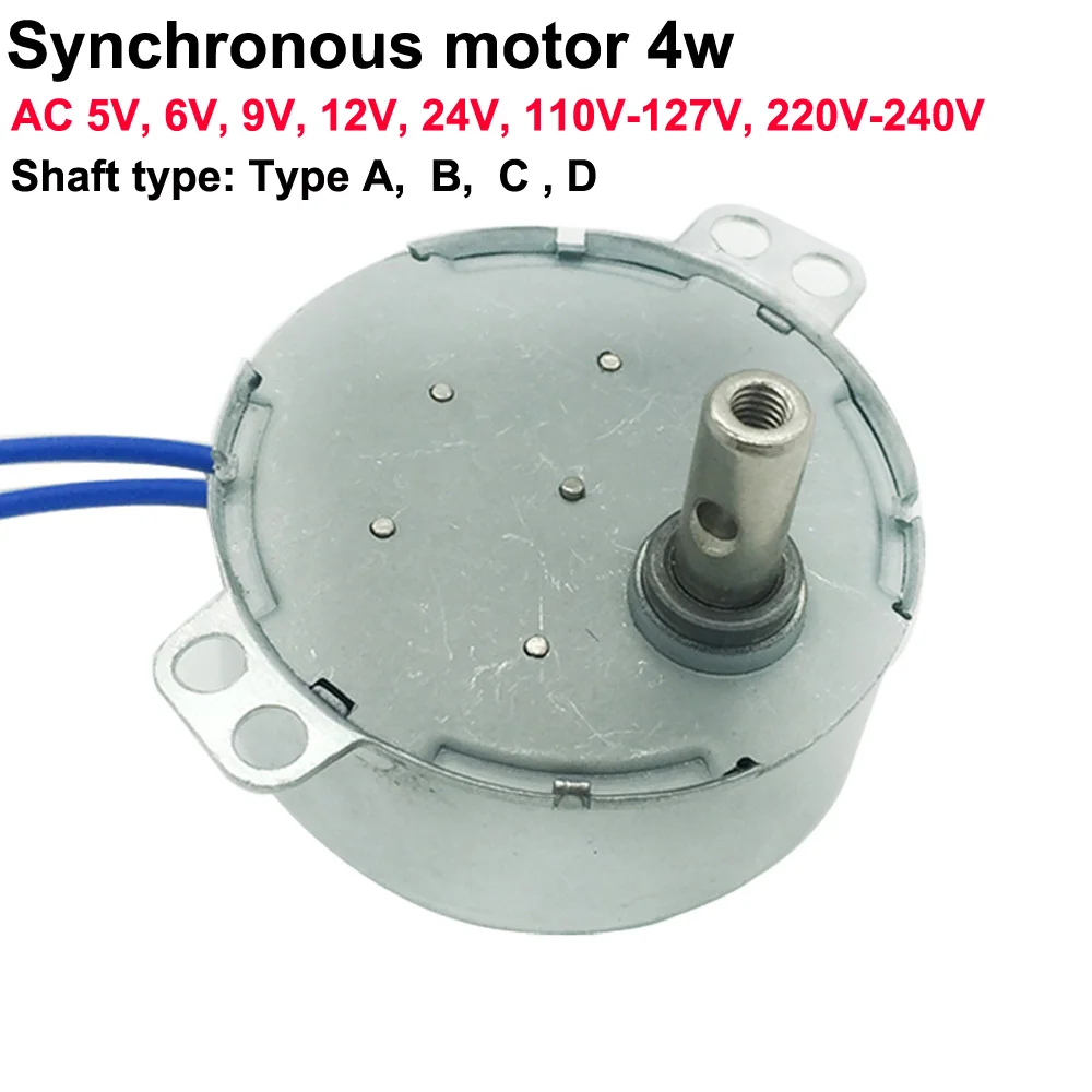 Bringsmart небольшой Электрический мотор 110v 220v AC синхронный двигатель TYC-50 редуктор с цельнометаллическим Шестерни мотор