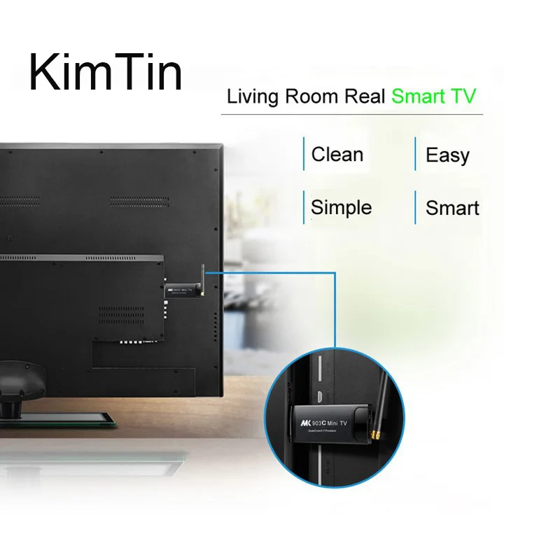 KimTin MK903C Android ТВ палка RK3229 4 ядра, 2 Гб оперативной памяти, 16 Гб встроенной памяти, OS 7,1 4K wifi tv ключ Miracast ТВ плеер Смарт мира Экран мини-ПК