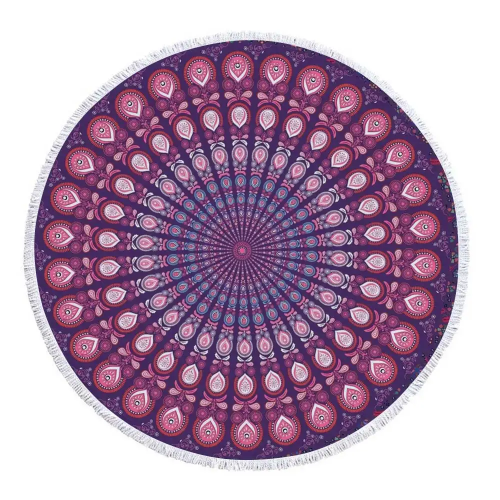 SandyFloyd богемное Фламинго круглое пляжное полотенце круглые пляжные полотенца из