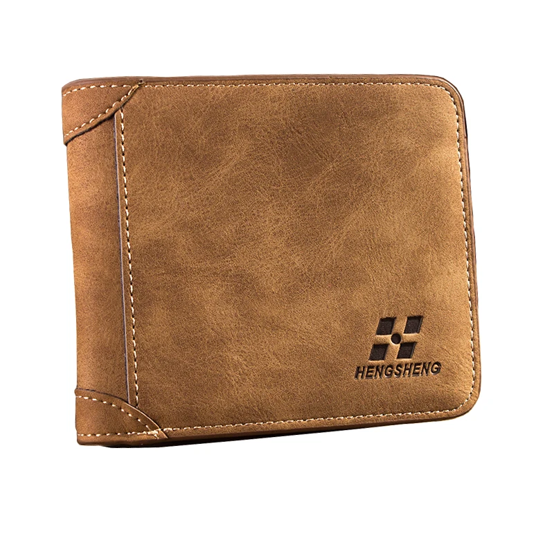 2017 Лидер продаж модные мужские бумажники синего кофе искусственная кожа высокое