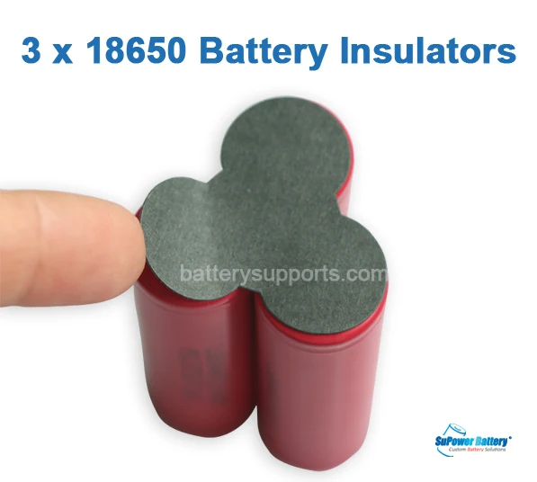 SuPower 40 шт. 3x18650 3 S P треугольные батареи изоляторы электрическая клейкая