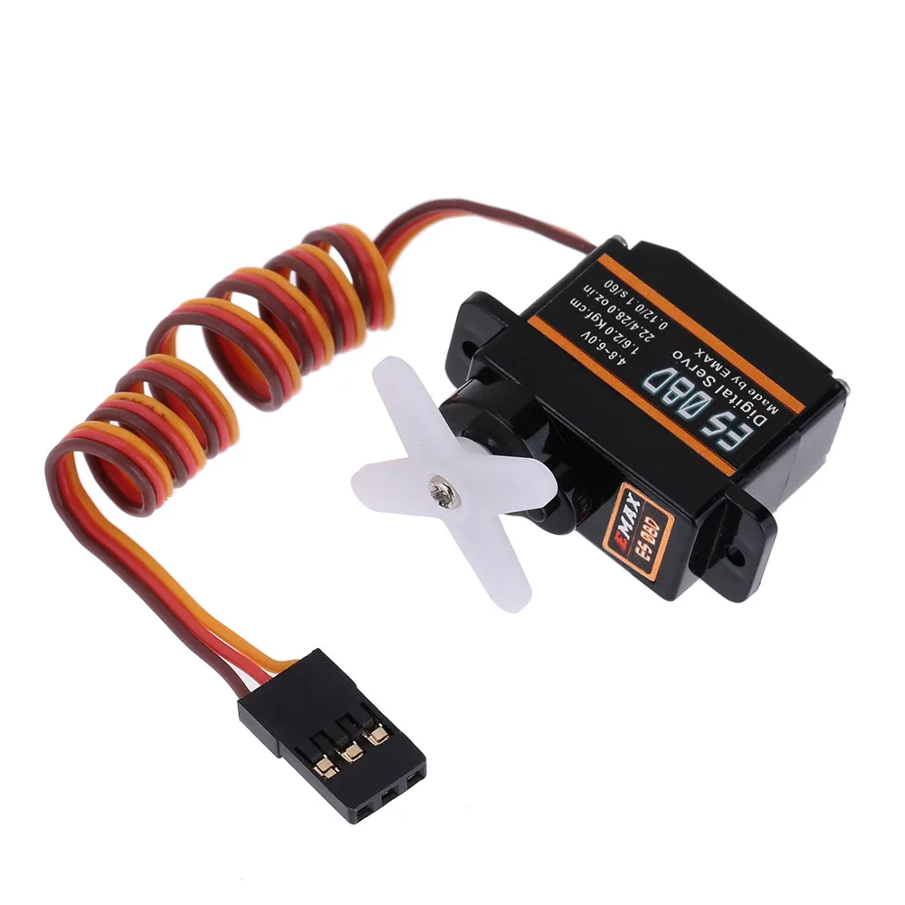 4 шт./лот EMAX ES08DII 9g пластик цифровой Micro Servo Для RC Вертолет Самолет Quadcopter