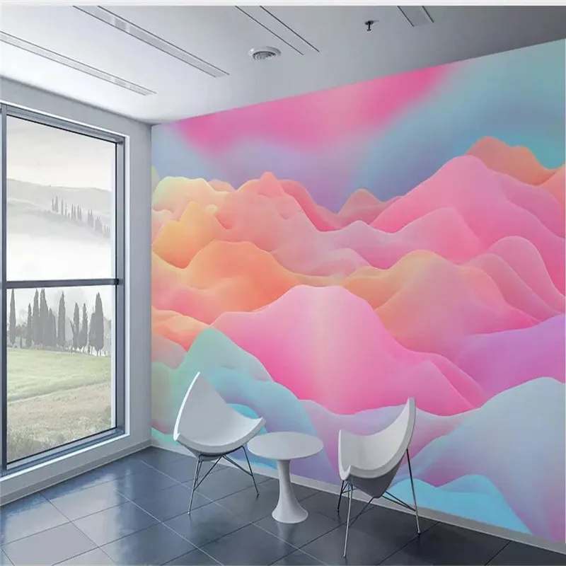 Color fantasy background wall professional production mural wholesale wallpaper custom poster photo | Обустройство дома