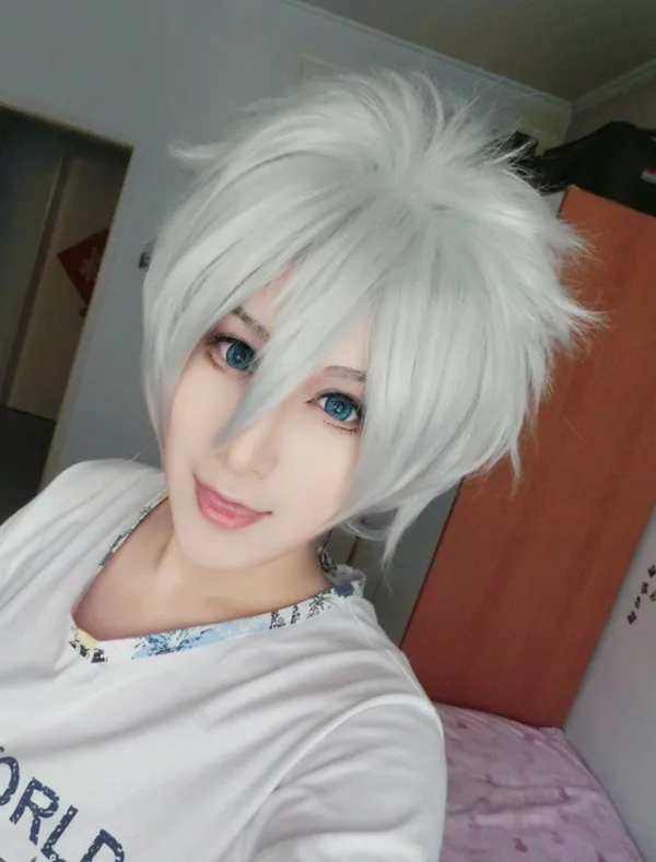 MCOSER Классической Партии Продукта Hitman Reborn Byakuran 13 Дюйм(ов) Серебристо Серый Человек