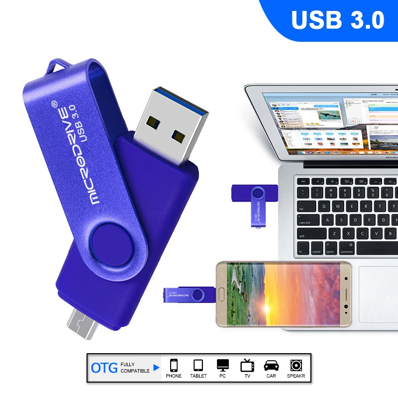 32 ГБ флеш накопитель USB 3 0 OTG Micro Usb U диск Флешка карта памяти для Android телефона
