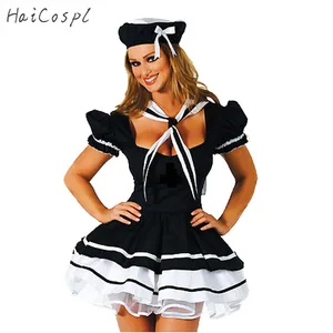 Женский костюм моряка на Хэллоуин, костюм морского флота для косплея, балетной вечеринки, шоу, танцев, представлений, сексуальное платье, костюм униформы горничной для взрослых и девушек