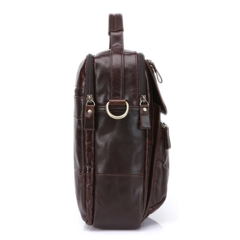IMIDO Black Genuine Leather Men Bags Male Cowhide Flap Bag Shoulder Crossbody Handbag Messenger for Business NB002 | Багаж и сумки