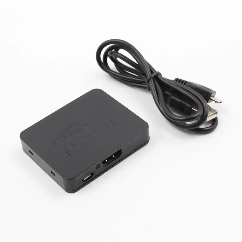 Цифровые кабели HIPERDEAL аудио видео кабель полезный Полный 3D 4k HDMI сплиттер 1x2 1 в 2