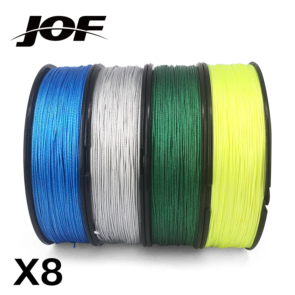 JOF POWER UP Супер сильная леска 100 м 8 прядей плетеная из полиэтилена 20 фунтов 30 40 50 70 80