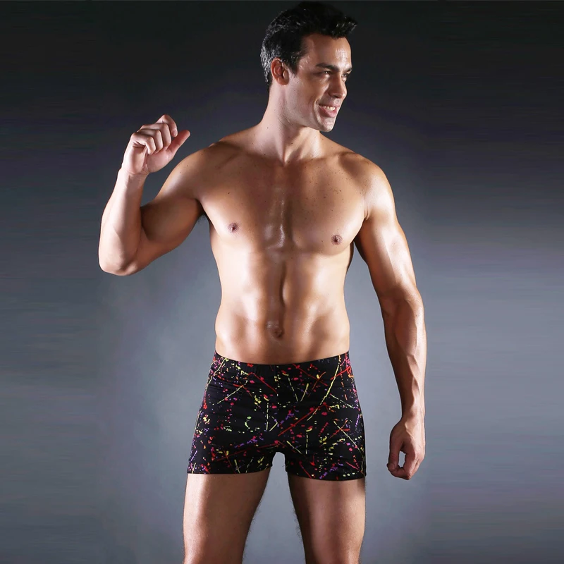 Классическая с завязкой на талии Для мужчин s Купальники новые печати купальный