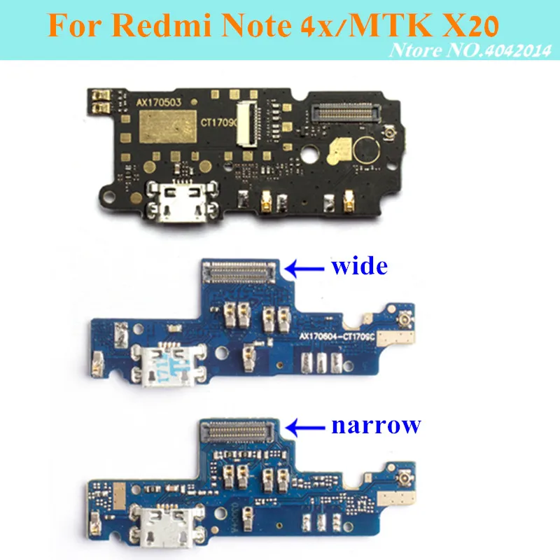 10 шт./лот док станция Micro USB для зарядки гибкий кабель Xiaomi Redmi Note 4 4X Pro/MTK X20 зарядное