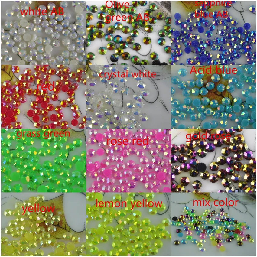 Diy SS12 исправленное железо круглый желе AB граненый 3 мм Кристалл из смолы Стразы с