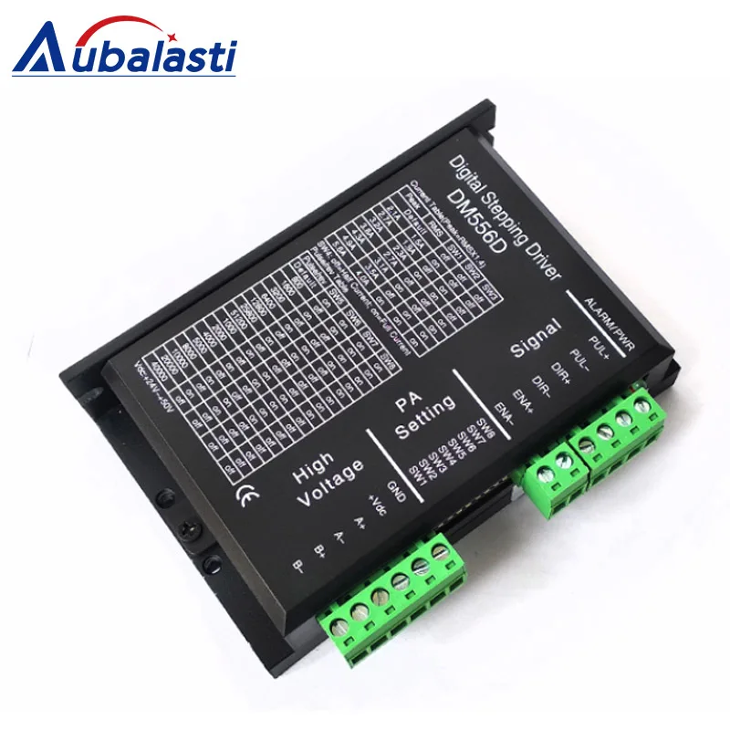 2 фазы Цифровой Драйвер шагового двигателя Leadshine DM556D VAC18-80V шаговый двигатель для гравировальный станок с ЧПУ машина для резки