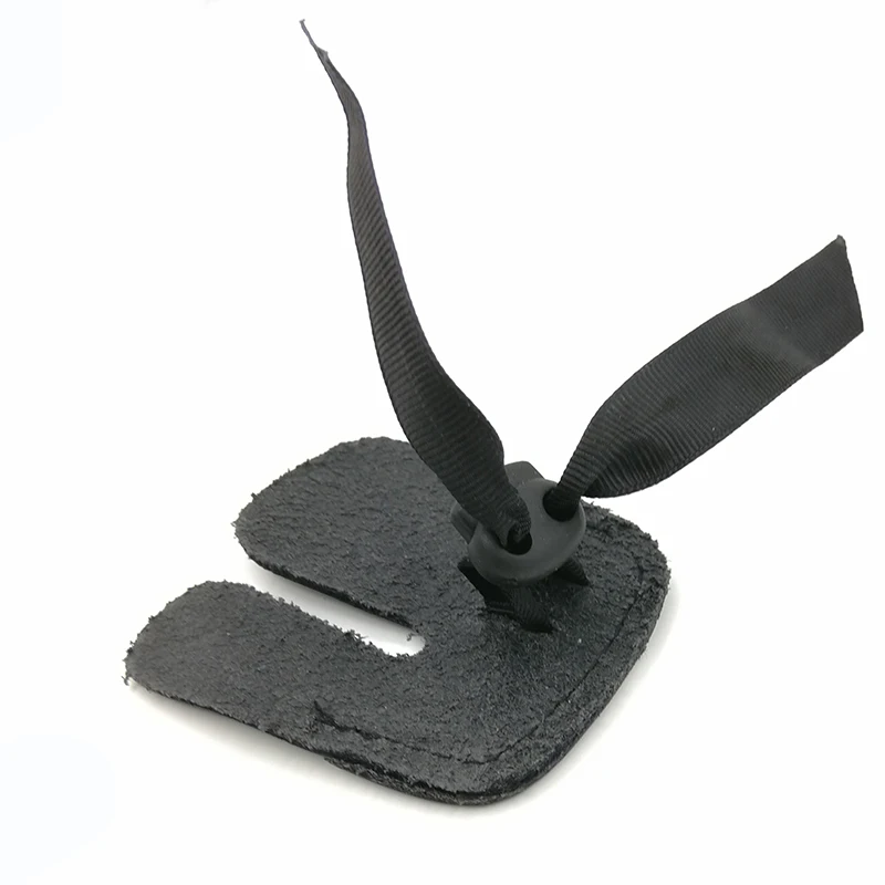 Защитная защита для пальцев Кожа Черная защитная каска стрельбы из лука демонтаж