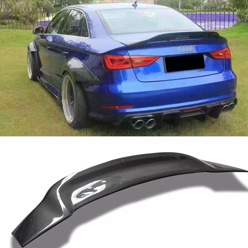 A3 углерода Волокно авто крышка багажника задний спойлер крыла для audi a3 седан