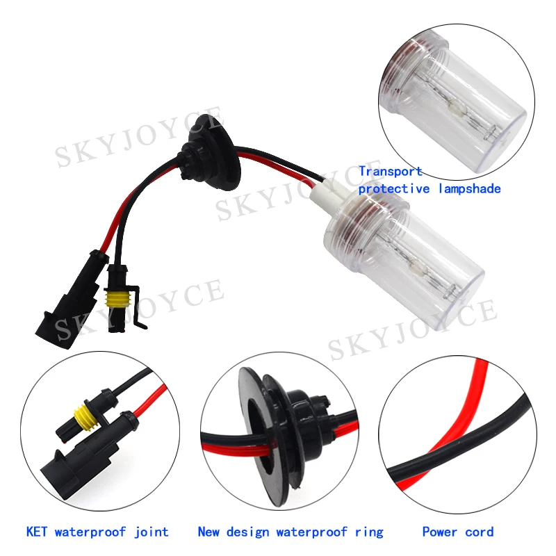 Высокая мощность 12 В 150 Вт HID Xenon Kit H7 H1 H3 H11 9005 D2H лампа 4300K 6000K AC балласт комплект
