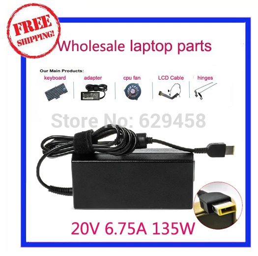 20 в 6.75A 135 Вт адаптер переменного тока зарядное устройство для Lenovo ThinkPad T440p T550p Y40 70