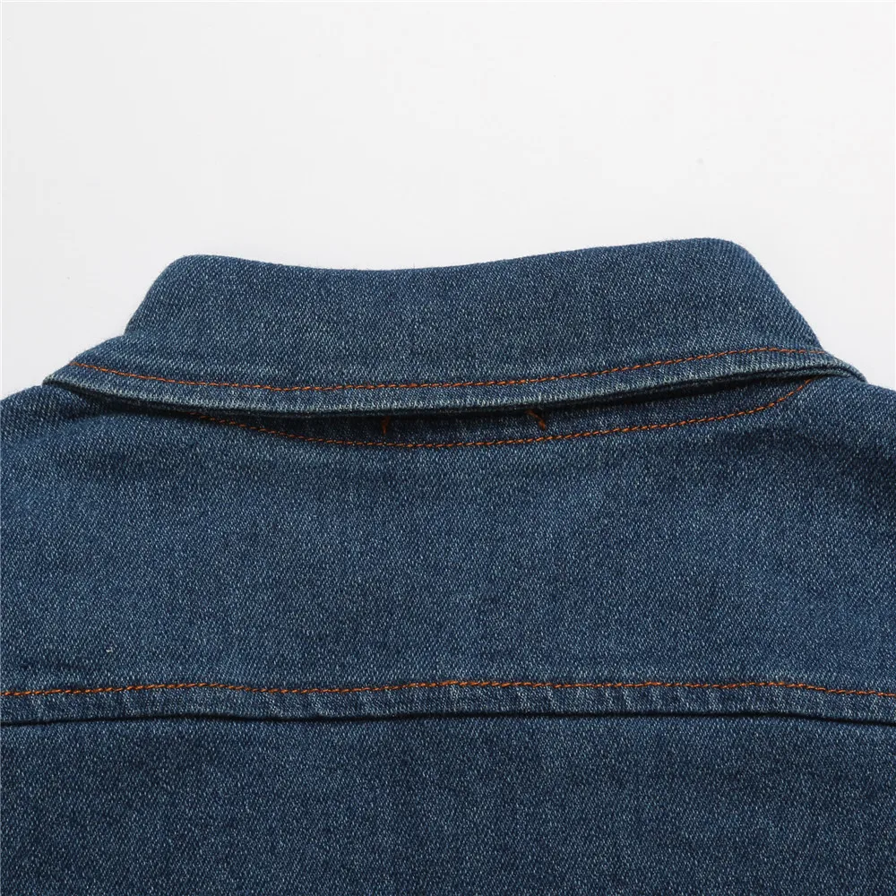 Новый модный костюм для мальчиков Джинсовая блузка + красные брюки рубашка с