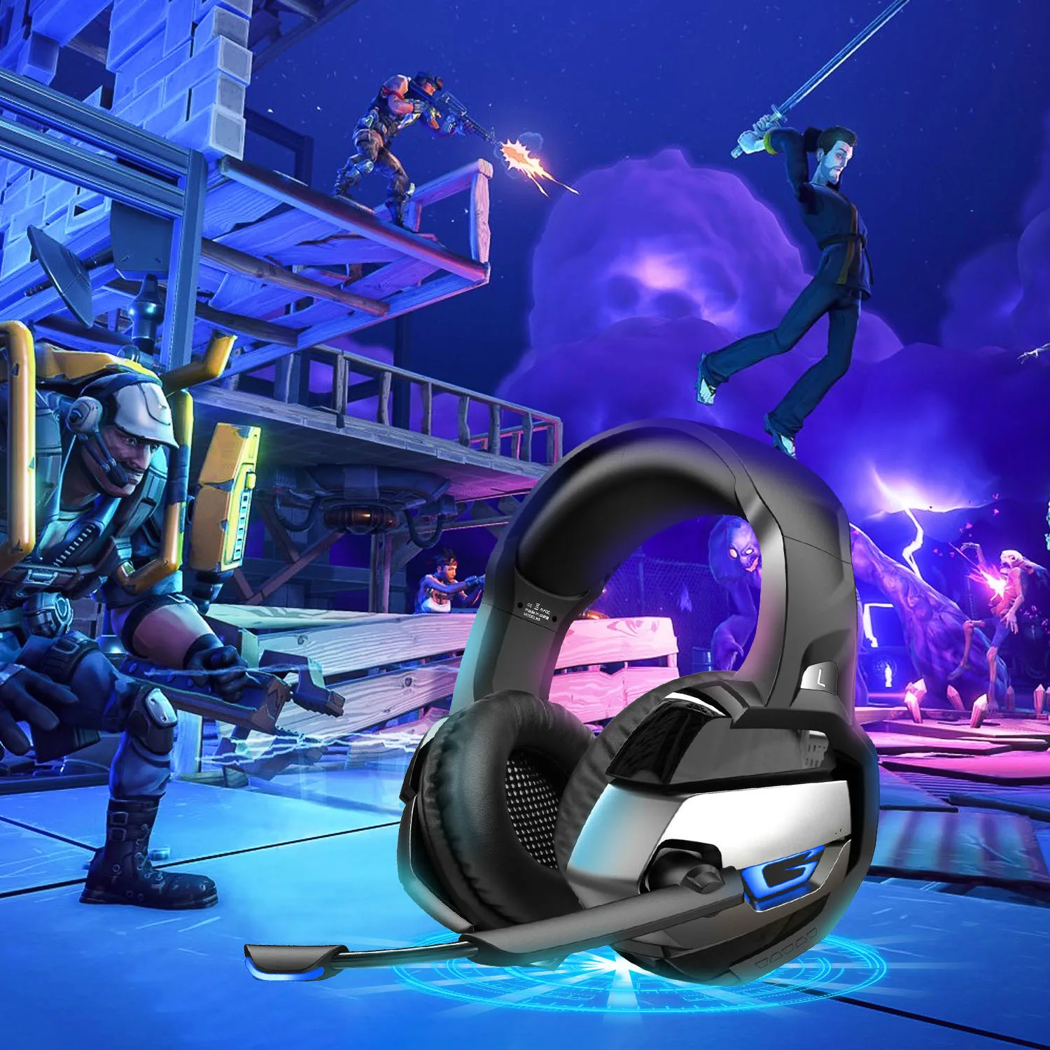 K5 PS4 игровая гарнитура шлем проводной ПК стерео наушники с гарнитурой микрофоном