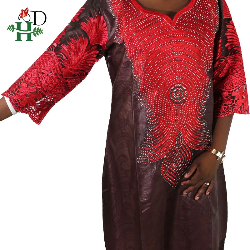 Женское платье из 100% хлопка H & D dashiki африканские платья для женщин 2020|Африканская