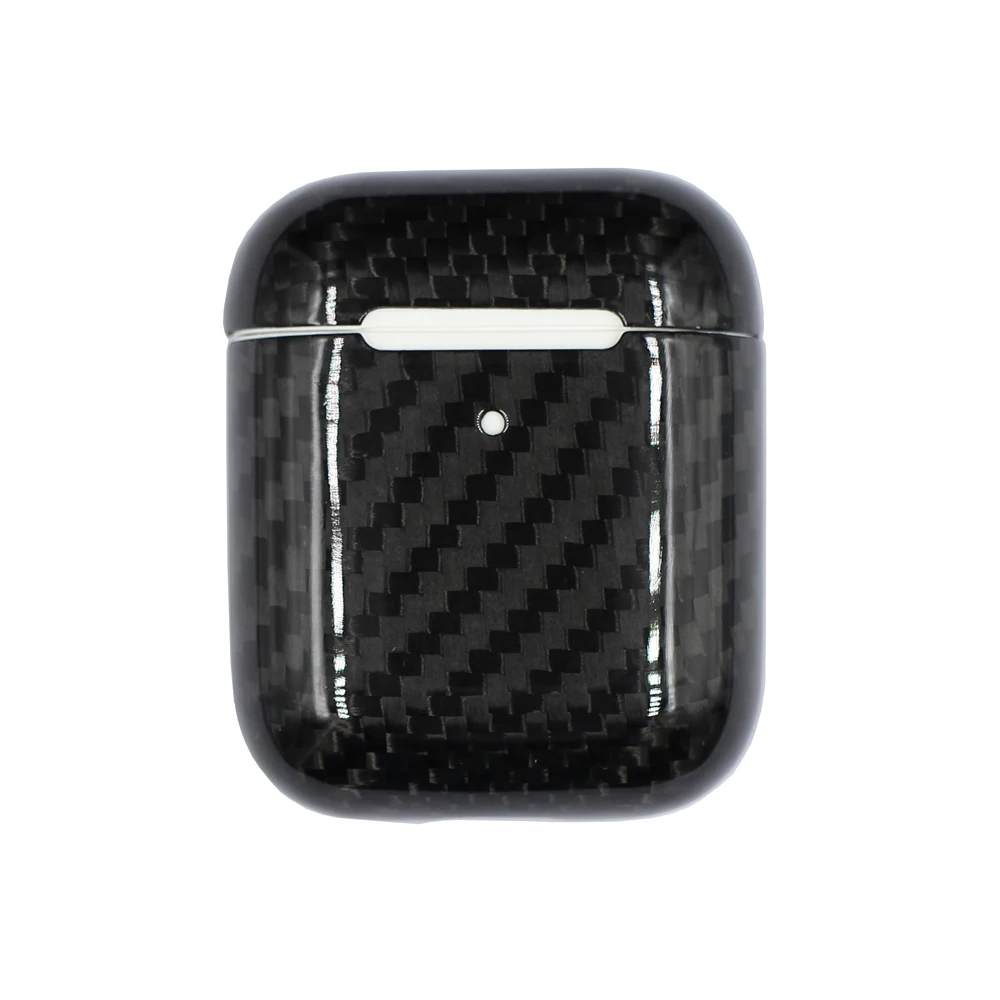 Чехол из настоящего углеродного волокна для Apple AirPods, роскошный тонкий светильник, защитный чехол для наушников из углеродного волокна, чехол для AirPods, новинка