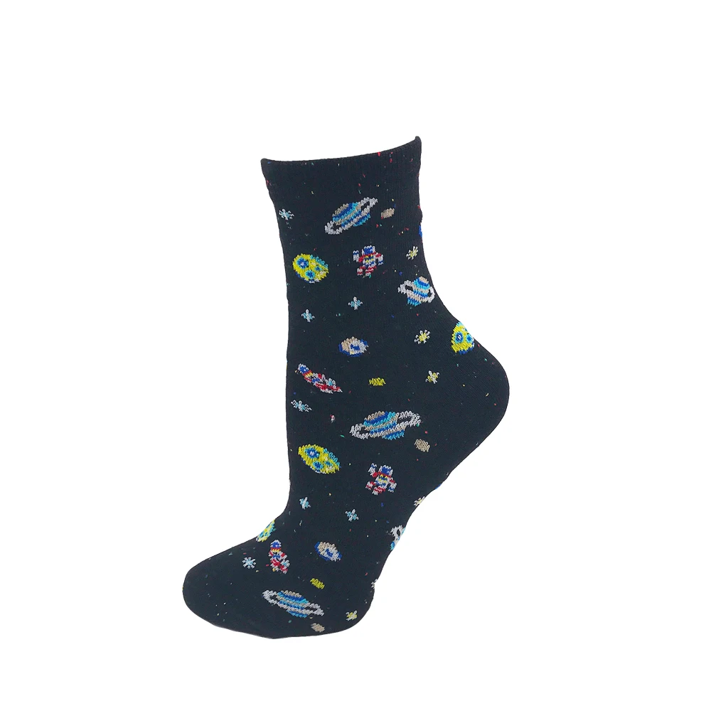 Золотой VPM Kawaii Sweet Women's Socks Funny Cute Cream Candy Color Milk Strawberry Unicorn Moon Pineapple Socks for Girl Christmas Gift - Цвет: Золотой