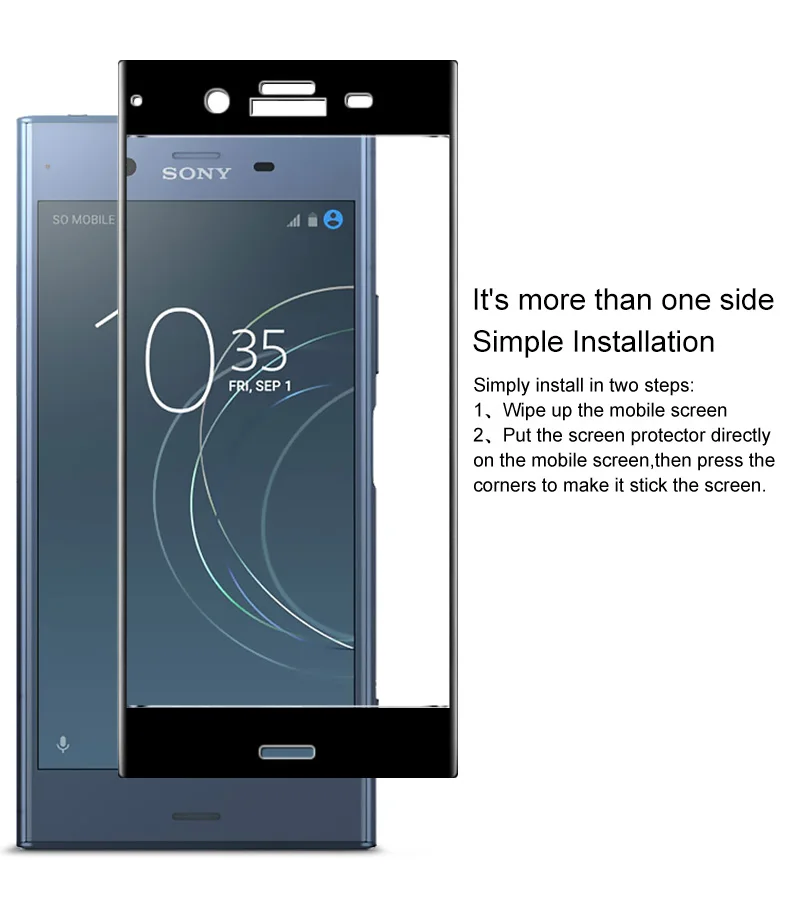 IMAK Для sony Xperia XZ1 3D изогнутая поверхность полное покрытие экрана Закаленное стекло протектор экрана для sony Xperia XZ1 5,2''