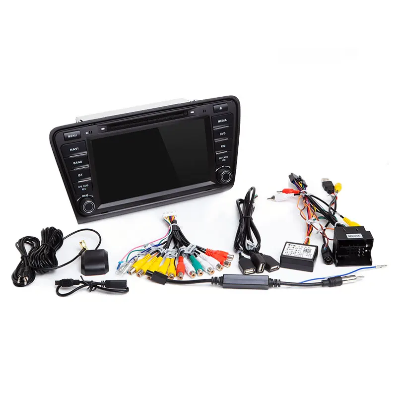 2 Din Car DVD Player GPS For Skoda Octavia A7 Rapid Spaceback 2014 2015 2016 2017 Android 8.1 Multimedia Stereo Radio Navigation |