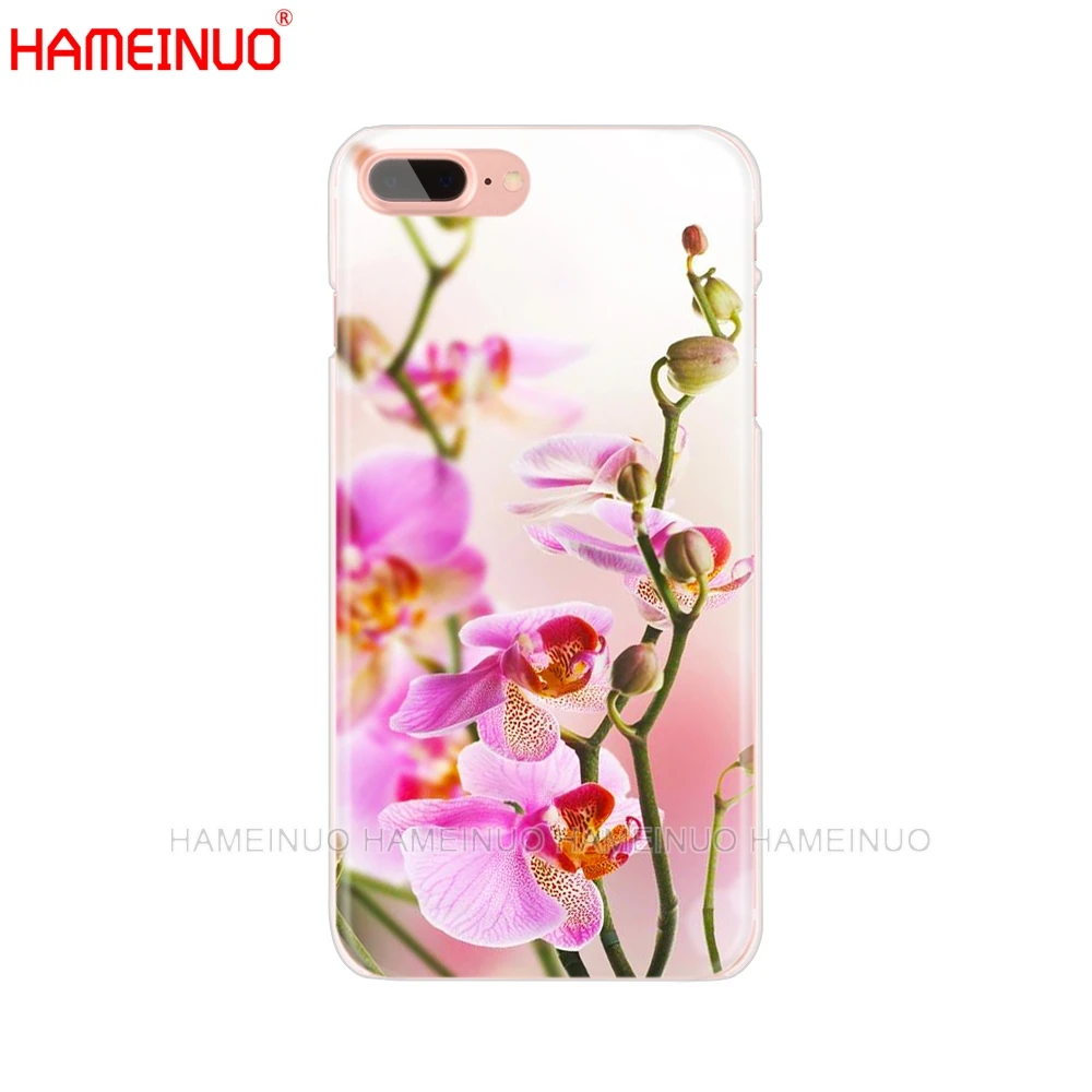 HAMEINUO цветы орхидеи Красочный сотовый телефон чехол для iphone X 8 7 6 4 4s 5 5s SE 5c 6s
