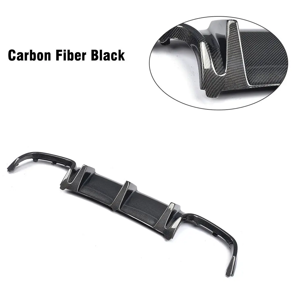 Carbon Fiber Black Карбоновое волокно/FRP задний бампер диффузор спойлер для Mercedes-Benz c-класс W204 C63 AMG седан 4 двери только 2008-2011 - Цвет: Carbon Fiber Black