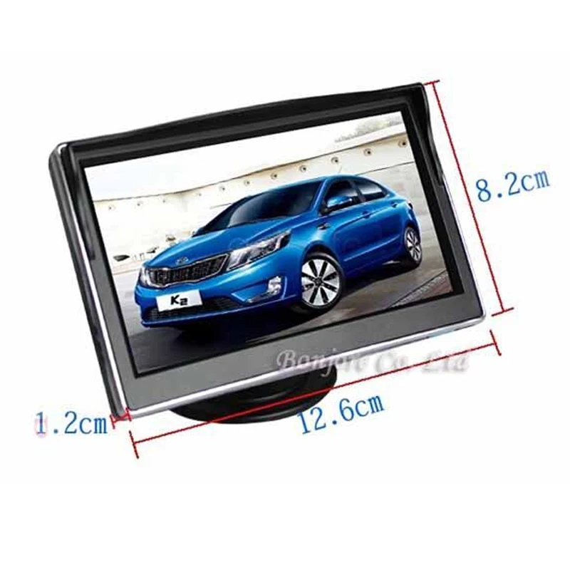Лучший 5 дюймовый парковочный Hd дисплей 3 в 1 для автомобиля 800*480 Беспроводная